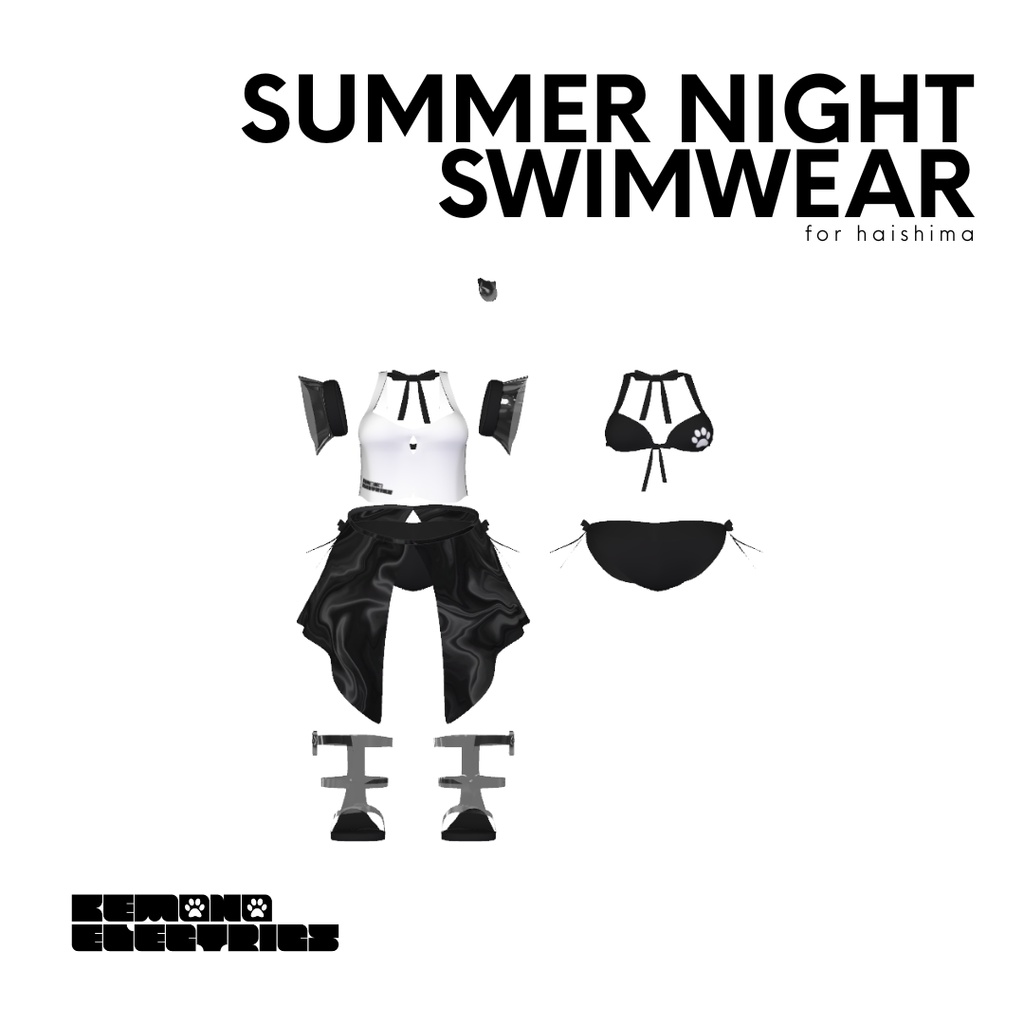 SUMMER NIGHT SWIMWEAR for haishima【灰島-haishima-対応】