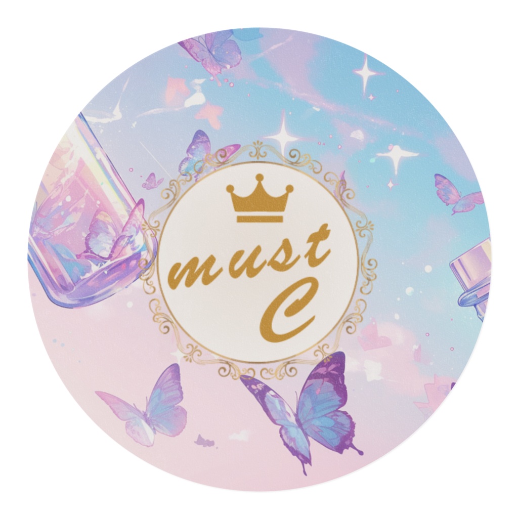 【マスキングテープ】青い蝶 紫の蝶 魔法の小瓶