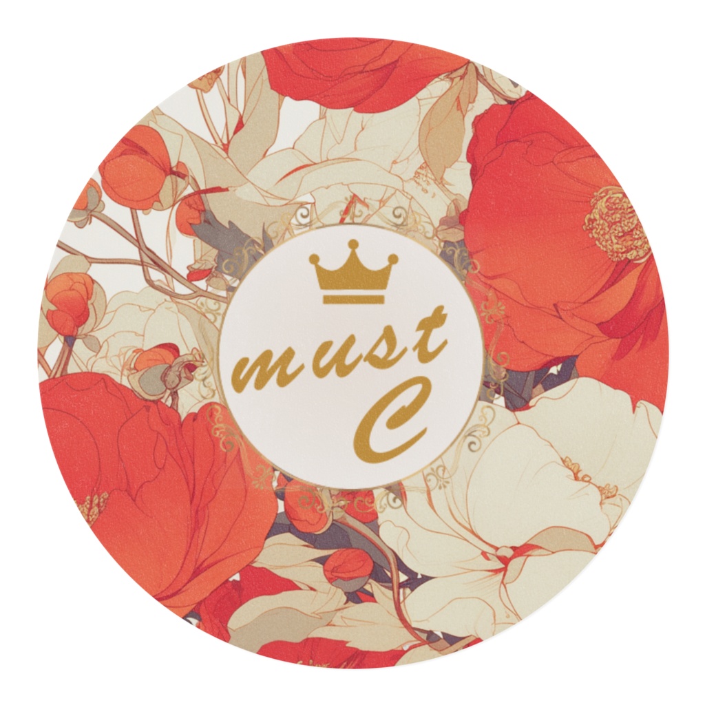 【マスキングテープ】赤 花