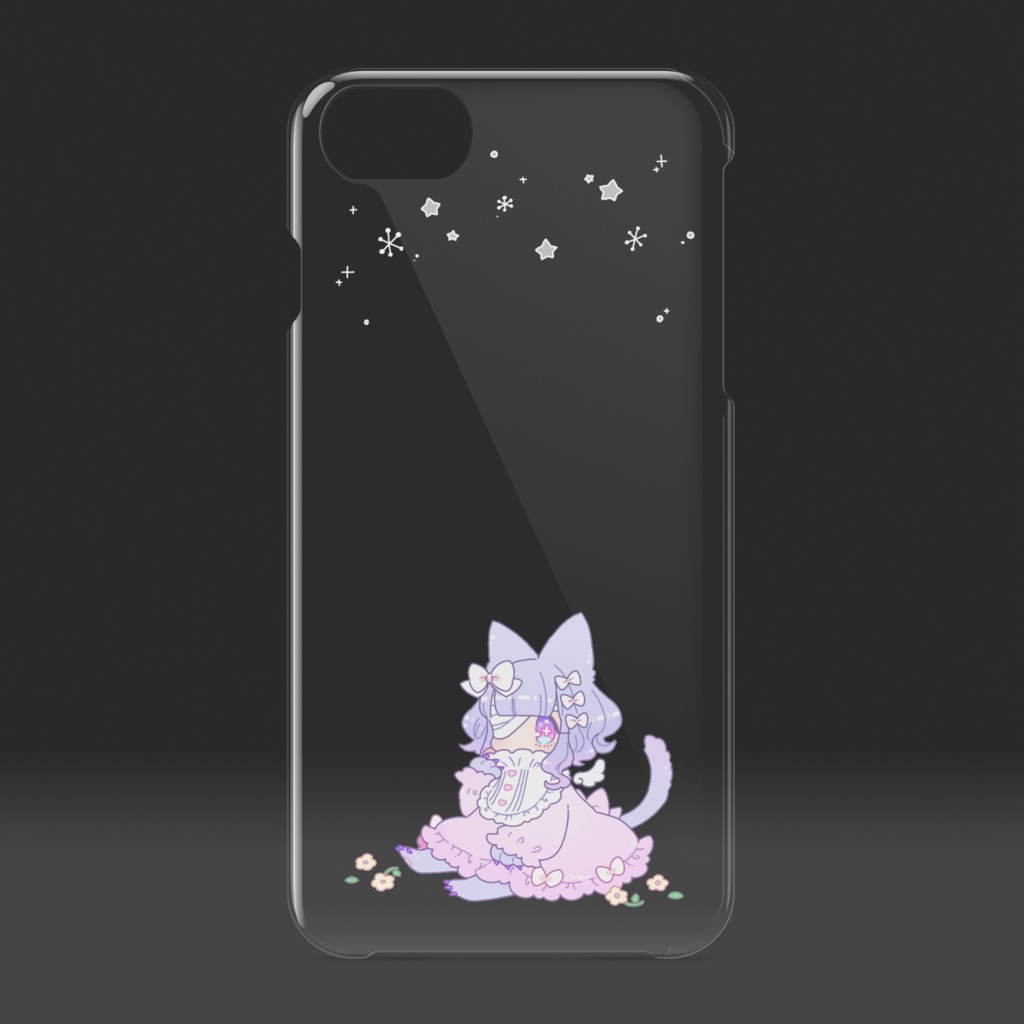 ねこみみちゃんクリアiPhoneケース