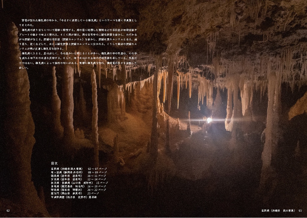 今、生きている鍾乳洞