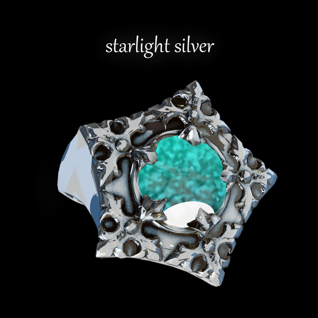 【3Dモデルアクセサリ】 - starlight-silver -
