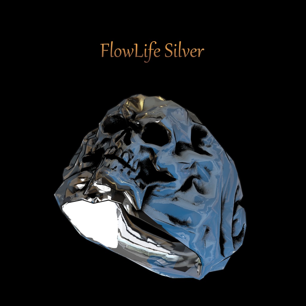 【3Dモデルアクセサリ】 - FlowLife Silver -