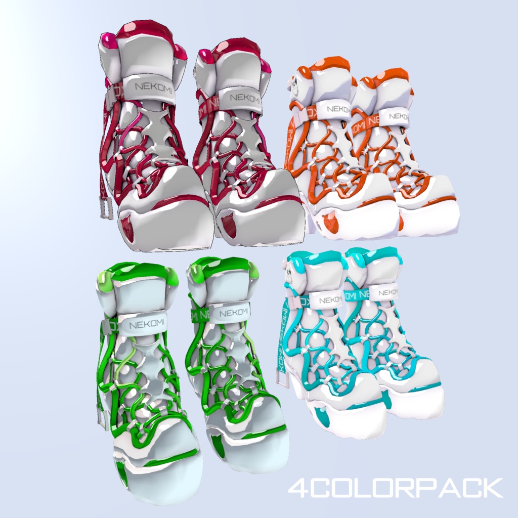 【3Dモデルウェア】- Boots-WavePunk-2020 -