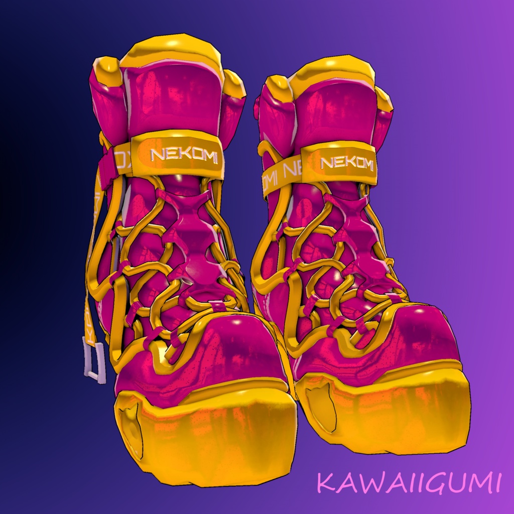 【3Dモデルウェア】- Boots-WavePunk-2020 -