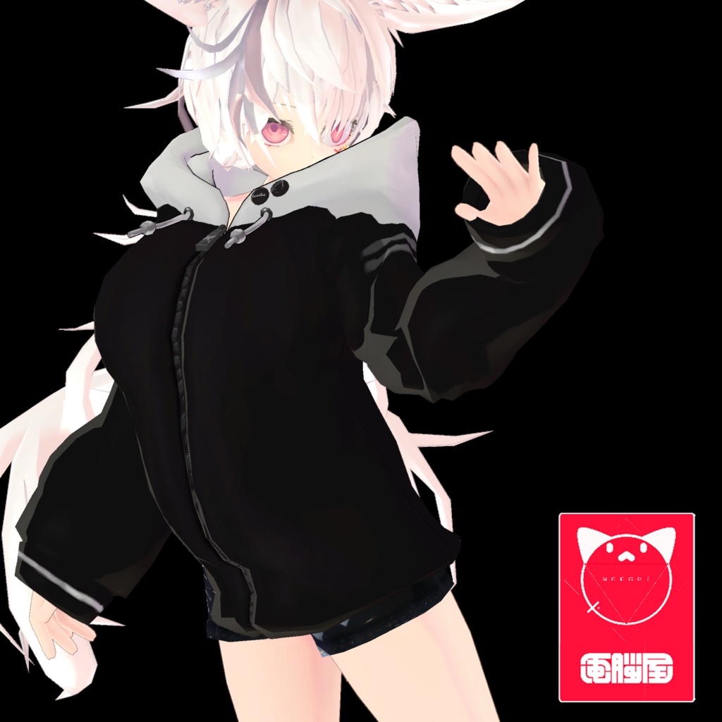 【3Dモデルウェア】 - Parker - アングラの子のパーカー -