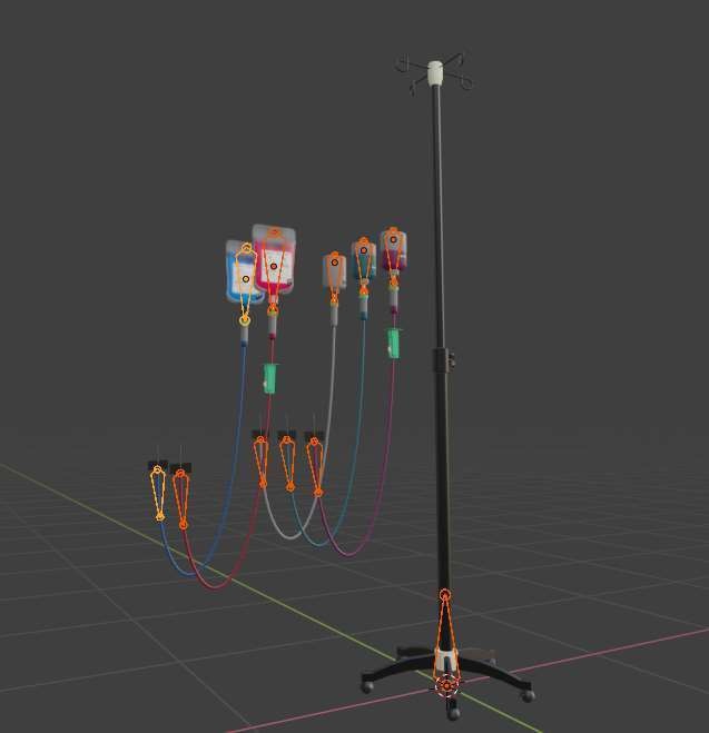 【3Dモデルアクセサリ】 - NEKOMI Artificial Infusion Pack Rh NULL -