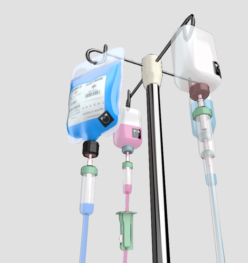 【3Dモデルアクセサリ】 - NEKOMI Artificial Infusion Pack Rh NULL -