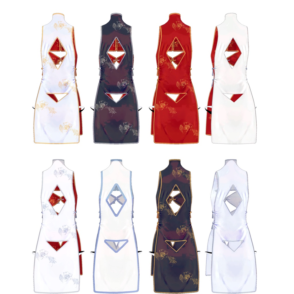 【3Dモデルウェア】チャイナドレス_CRAD