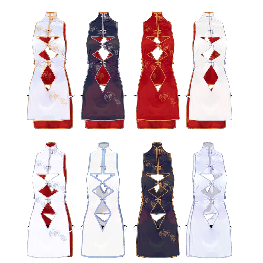 【3Dモデルウェア】チャイナドレス_CRAD