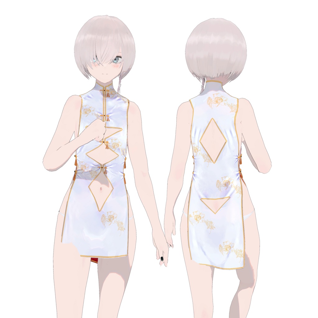【3Dモデルウェア】チャイナドレス_CRAD