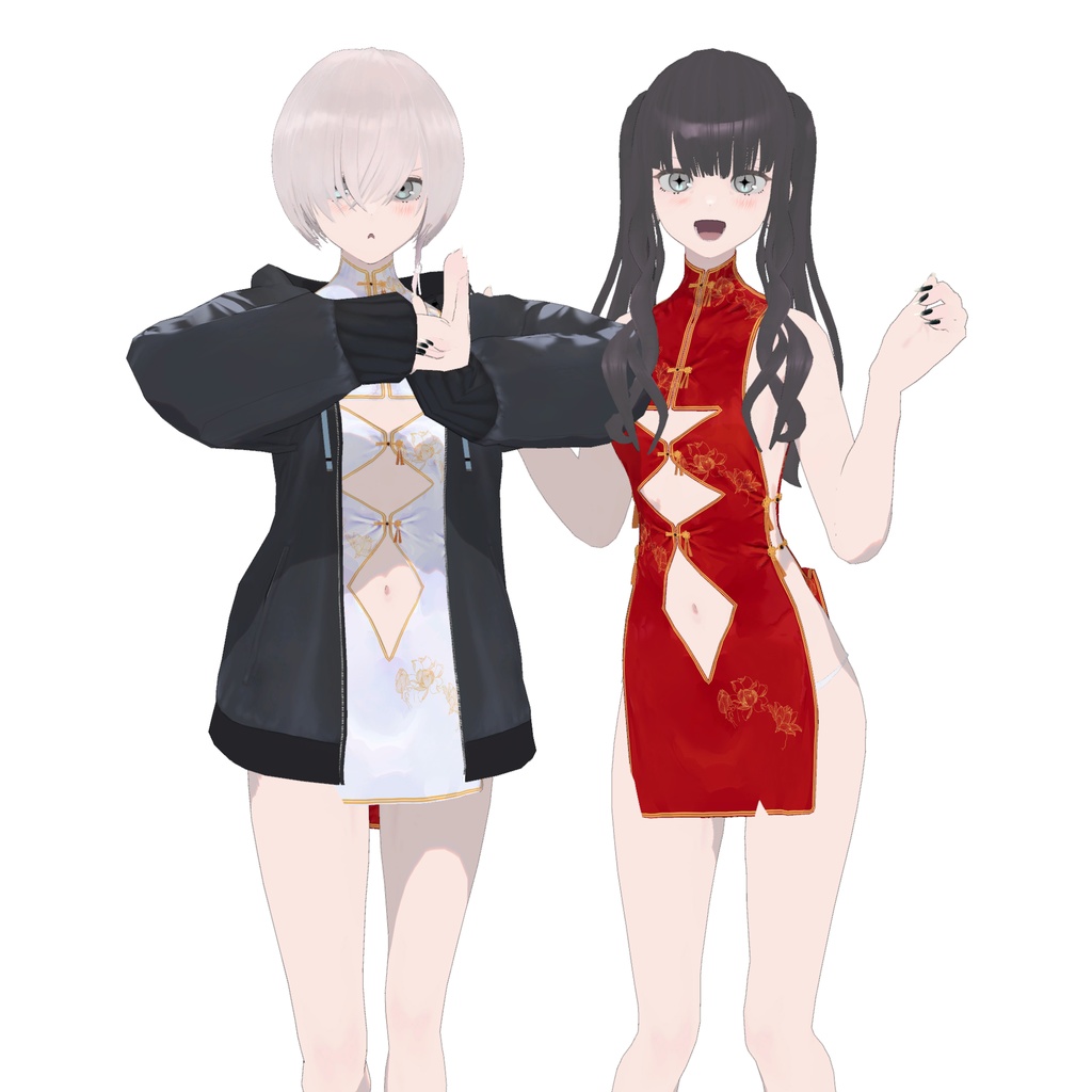 【3Dモデルウェア】チャイナドレス_CRAD