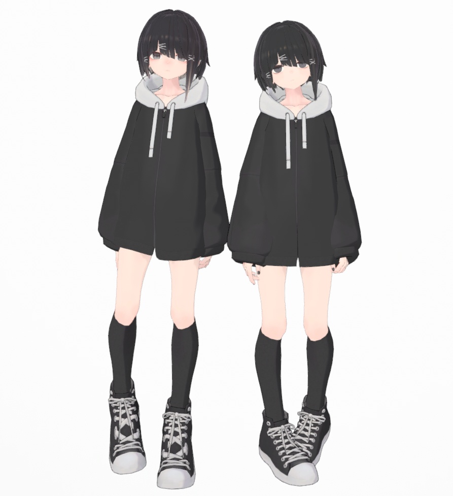 【オリジナル3Dモデル】アングラの子Ver3.0~4.2