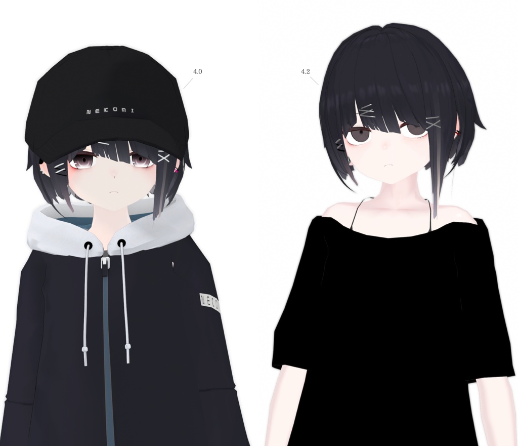 【オリジナル3Dモデル】アングラの子Ver3.0~4.2