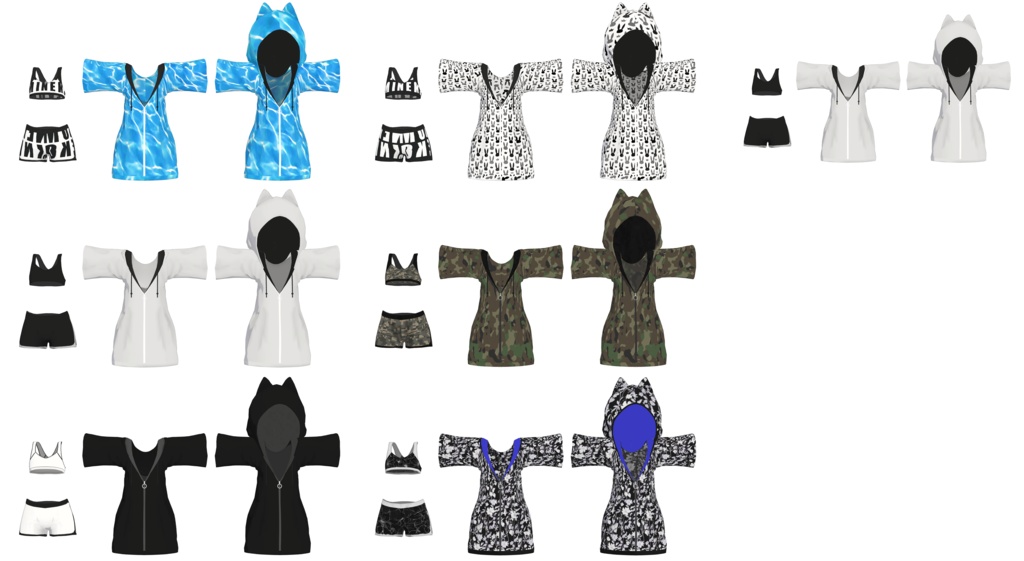 【3Dモデルウェア】Ph_Swimwear Flowcast