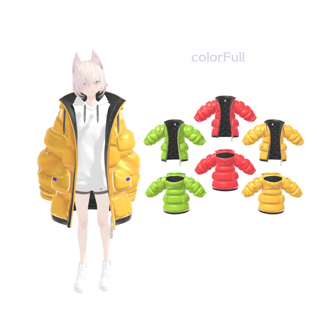 【3Dモデルウェア】jacket - J4000Original - 【NEKOMI】