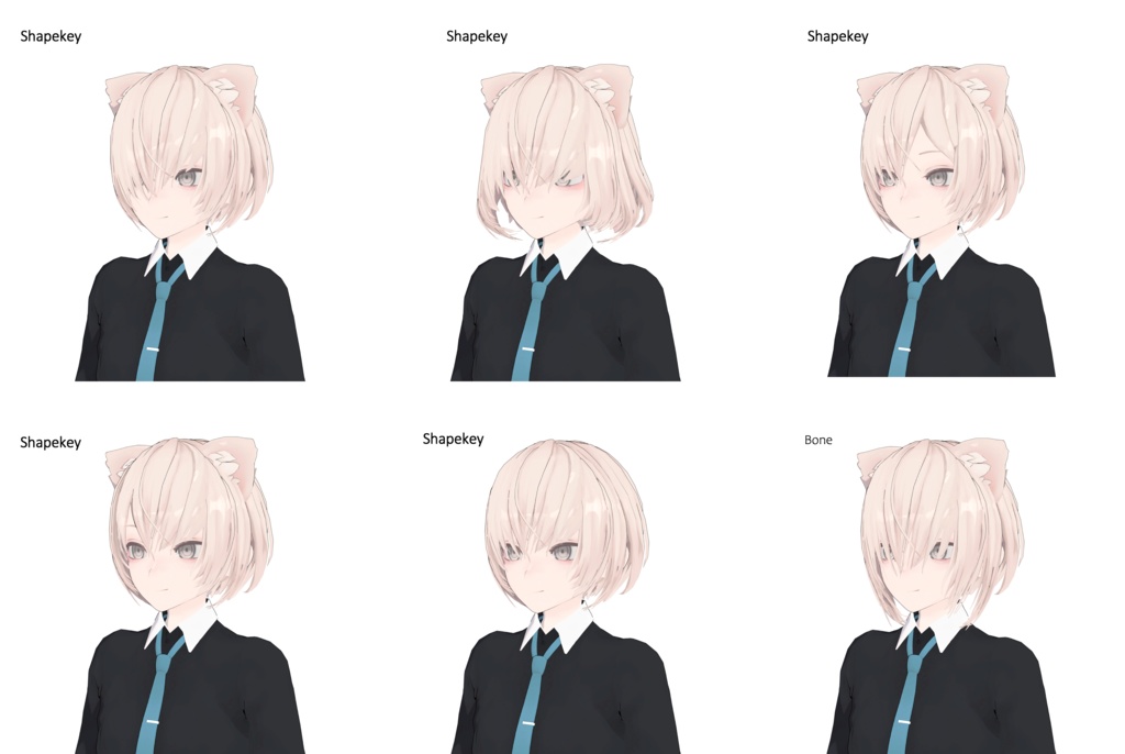 【3Dモデルアクセサリ】Anone_Short hair