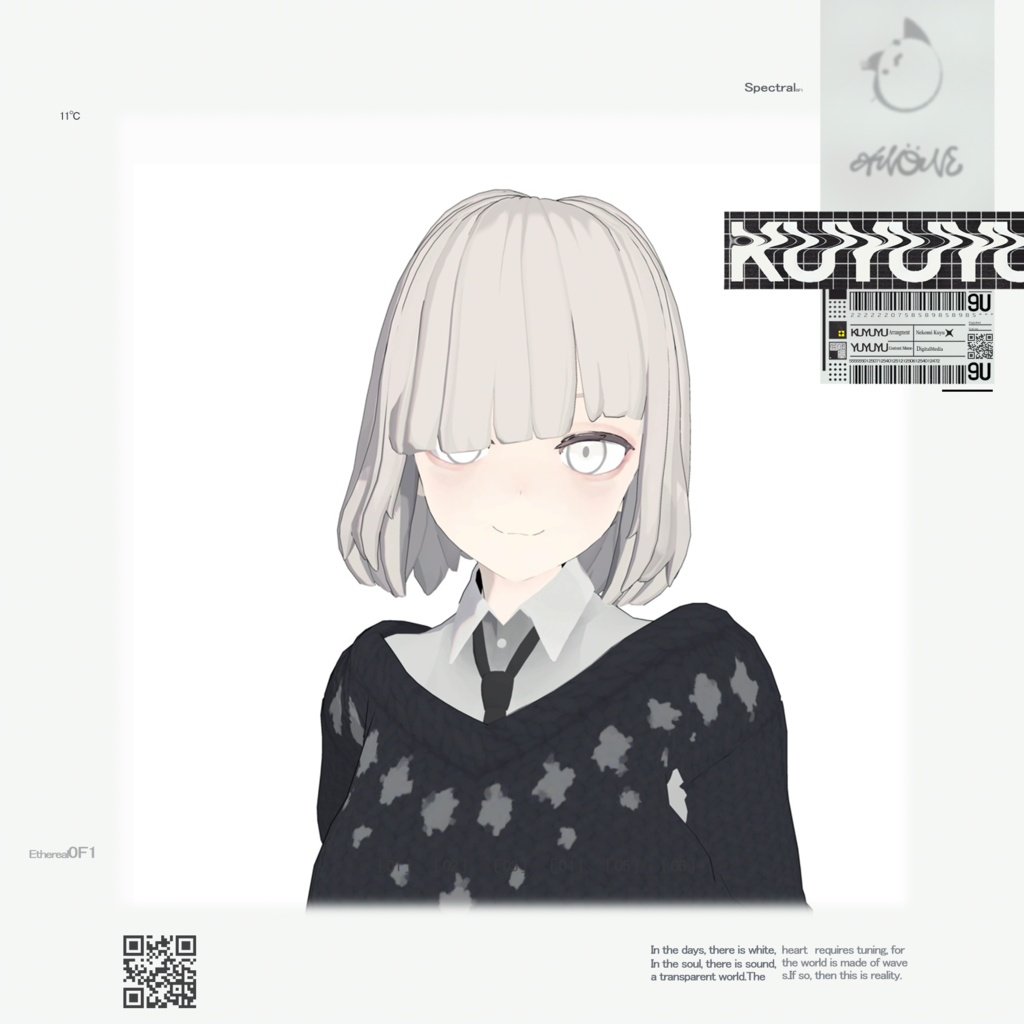 【３Dモデルアクセサリ】Anone_semilong