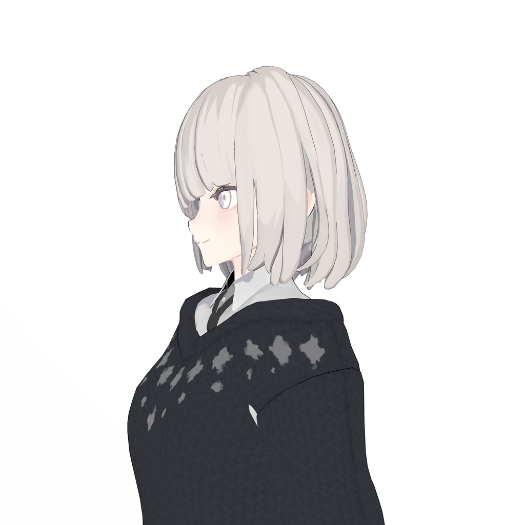 【3Dモデルアクセサリ】Anone_semilong