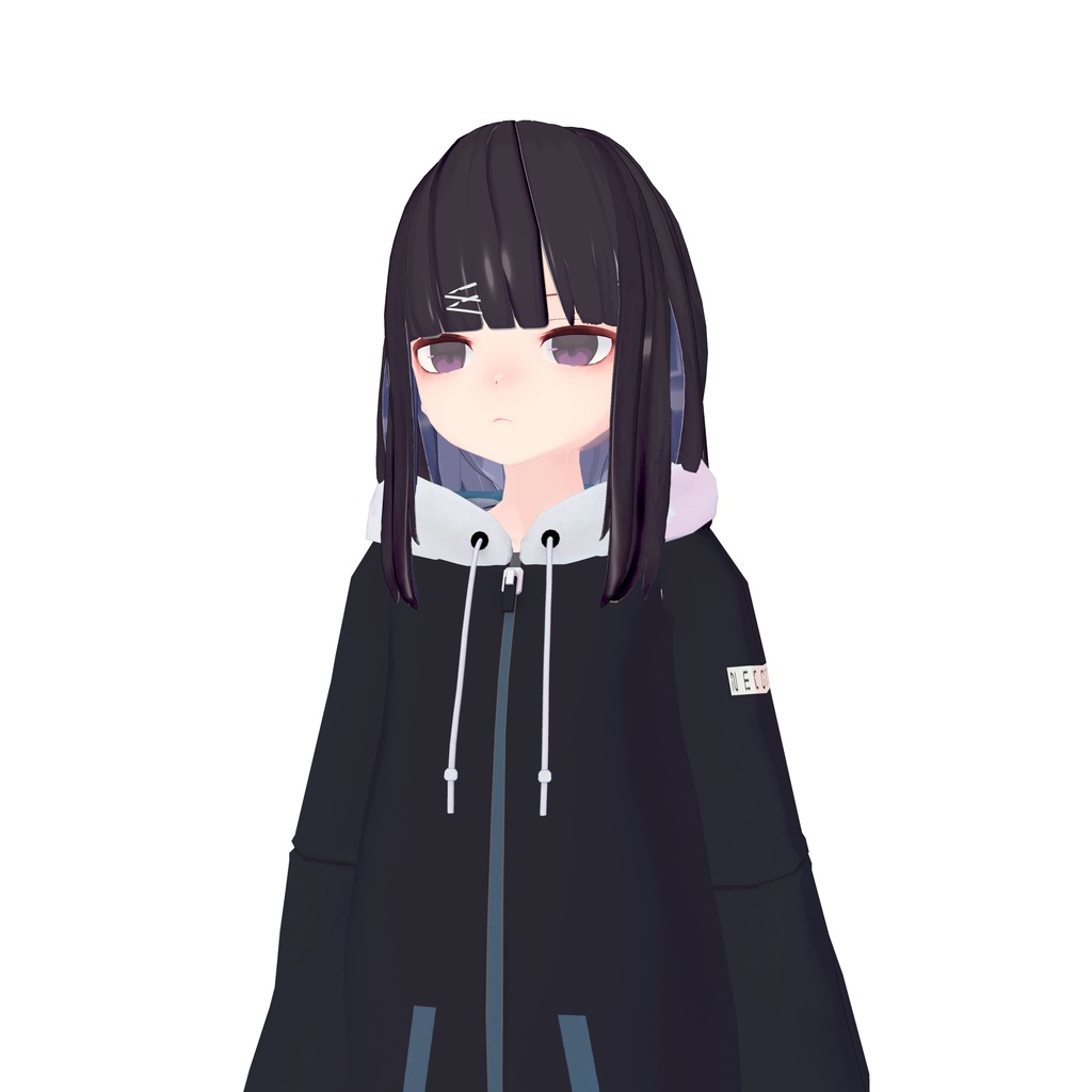 【3Dモデルアクセサリ】Anone_semilong
