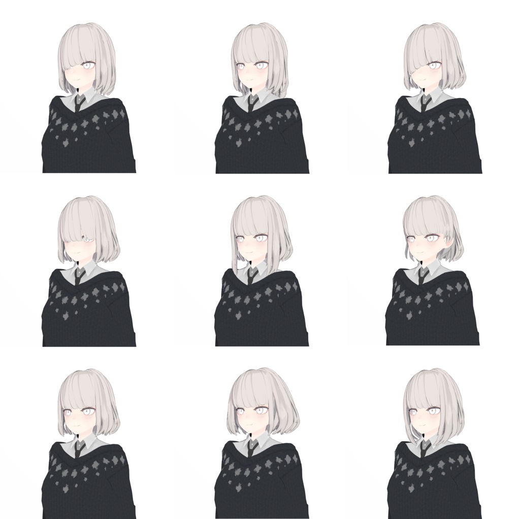 【3Dモデルアクセサリ】Anone_semilong