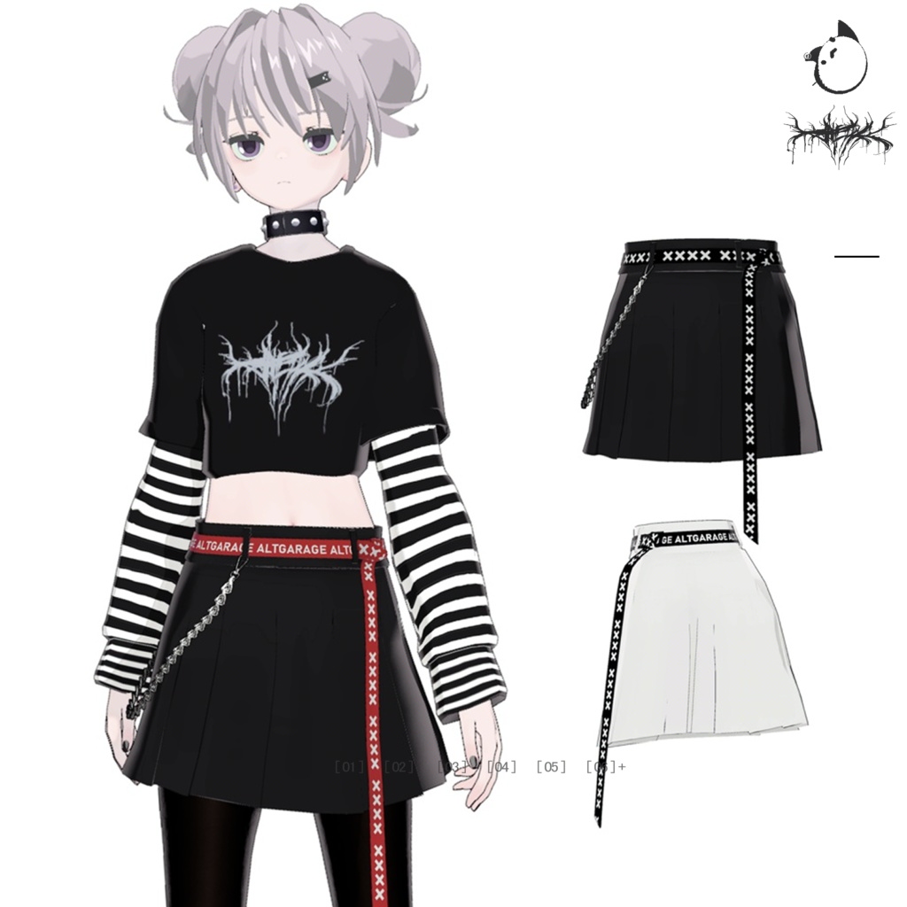 【３Dモデルウェア】BeltSkirt x ALTGARAGE