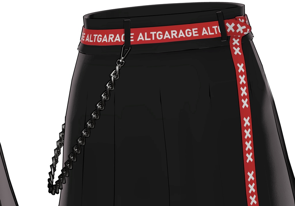 【3Dモデルウェア】BeltSkirt x ALTGARAGE
