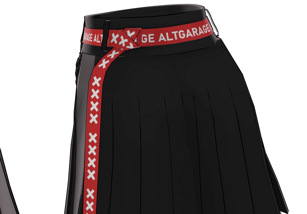 【3Dモデルウェア】BeltSkirt x ALTGARAGE