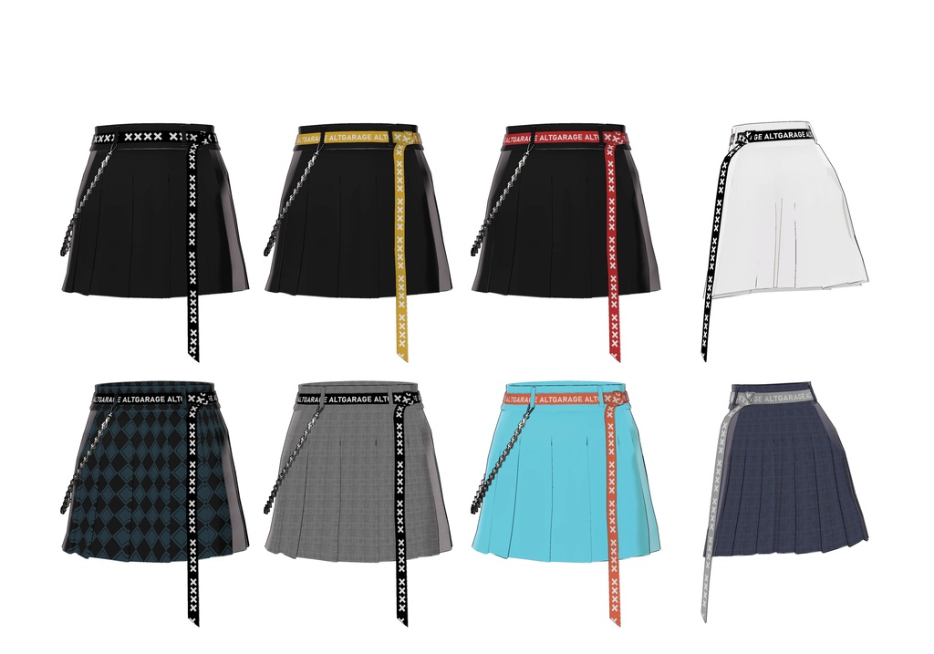 【3Dモデルウェア】BeltSkirt x ALTGARAGE
