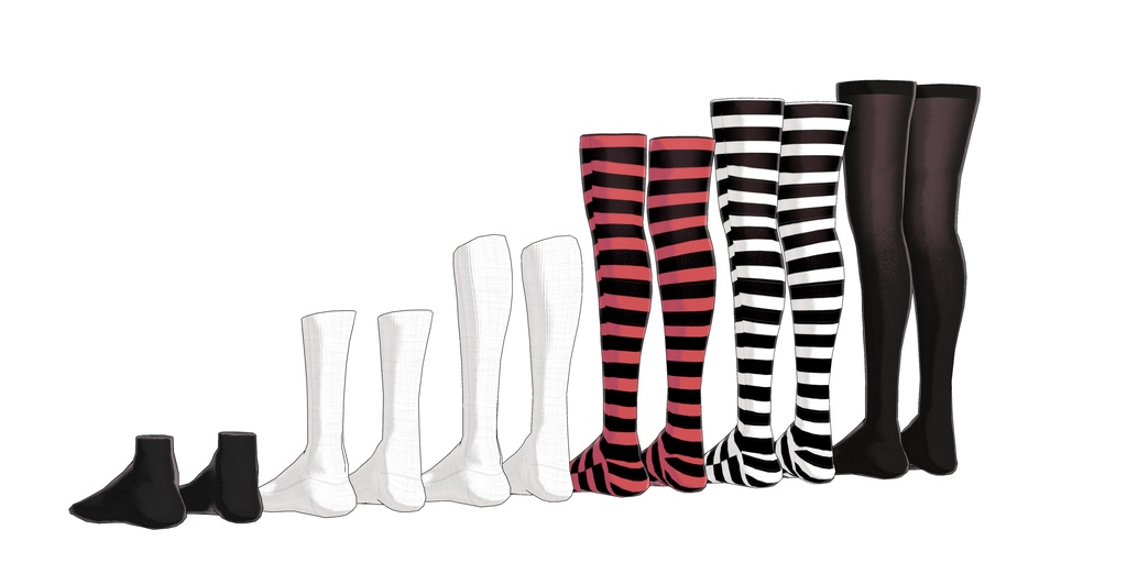 【3Dモデルウェア】socks,stockings x ALTGARAGE