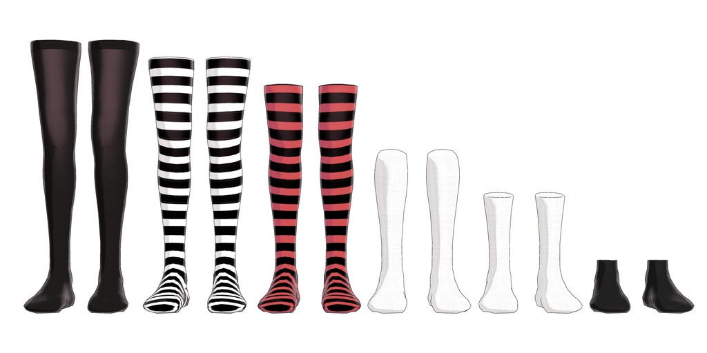 【3Dモデルウェア】socks,stockings x ALTGARAGE