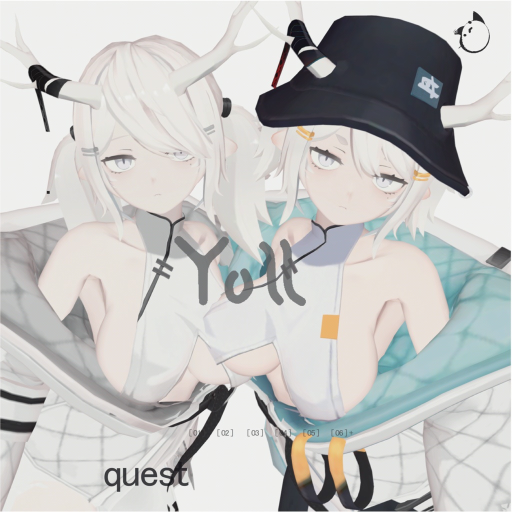  【オリジナル３Dモデル】龍のヨルちゃん QuestVer