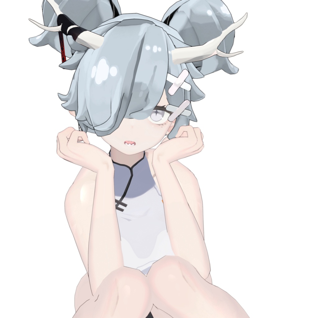 【3Dモデルアクセサリ】Wave'dMixHair