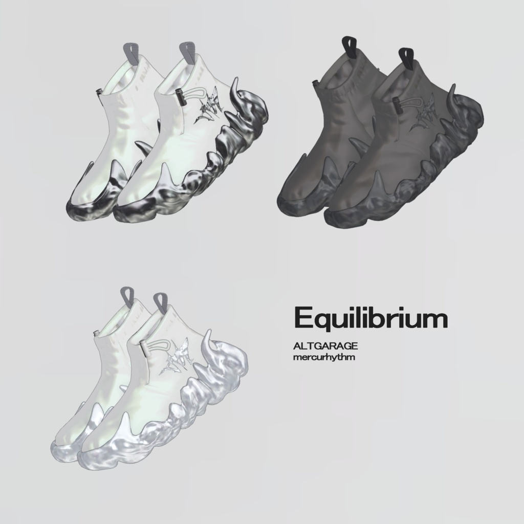 【3Dモデルウェア】mercurhythm_Shose x ALTGARAGE