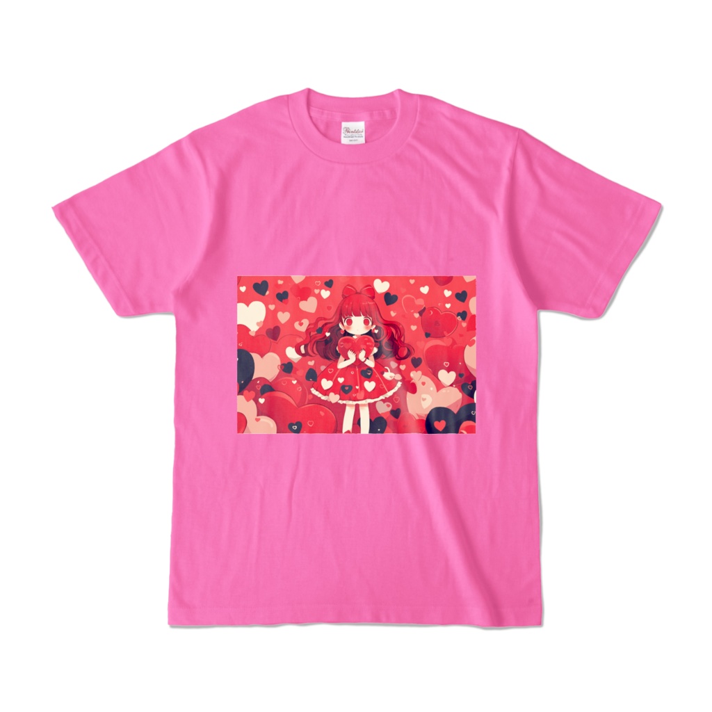 ハートを抱きしめる女の子1