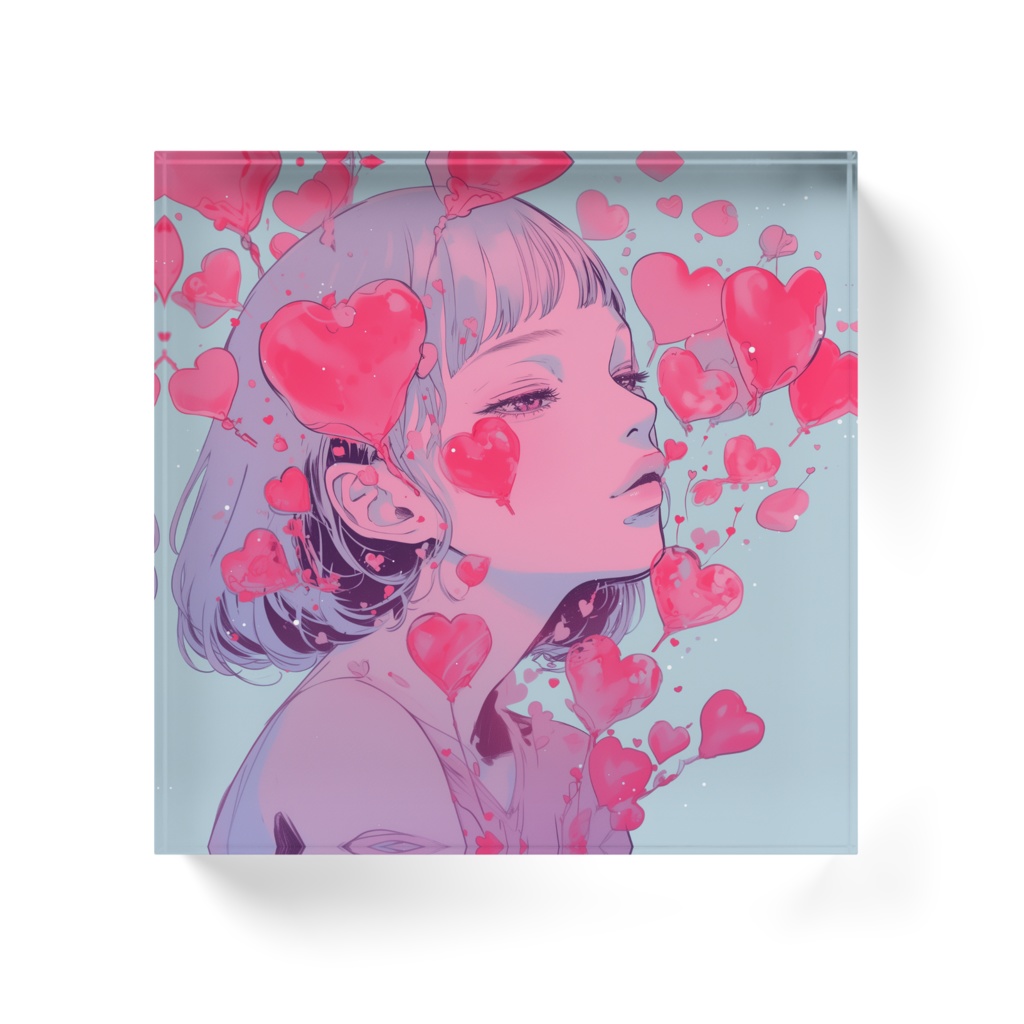 アクリルブロック(ハートガール4)