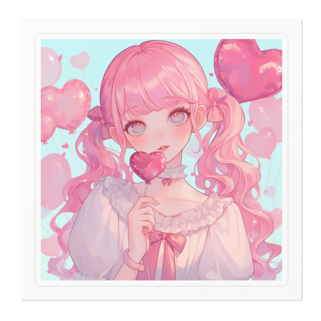 ステッカー(ハートガール00)