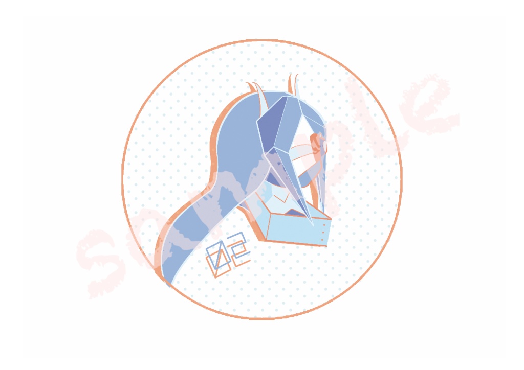 ロボ娘缶バッジセット(ピサン×ブルーベル)