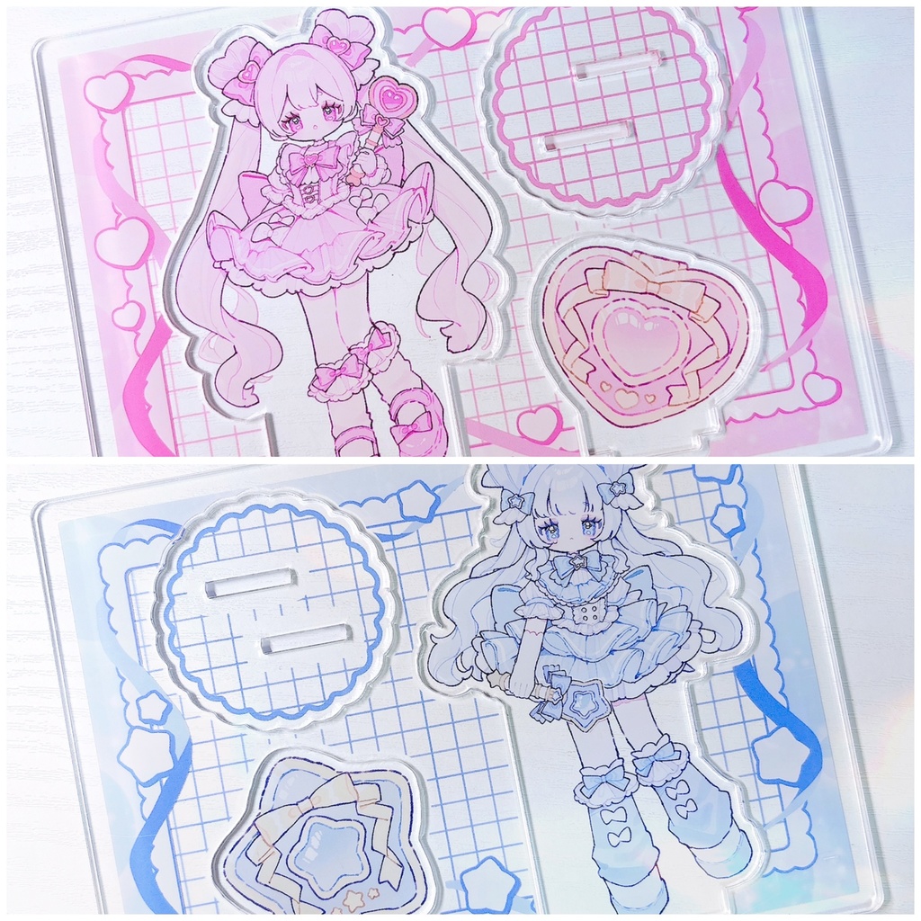 魔法少女のフレーム付きアクリルスタンド