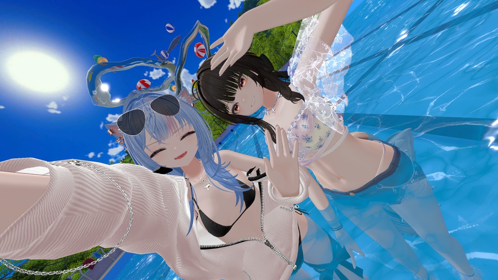 【VRChat向け】夏の海のヘイロー~Summer Splash~【MA対応】