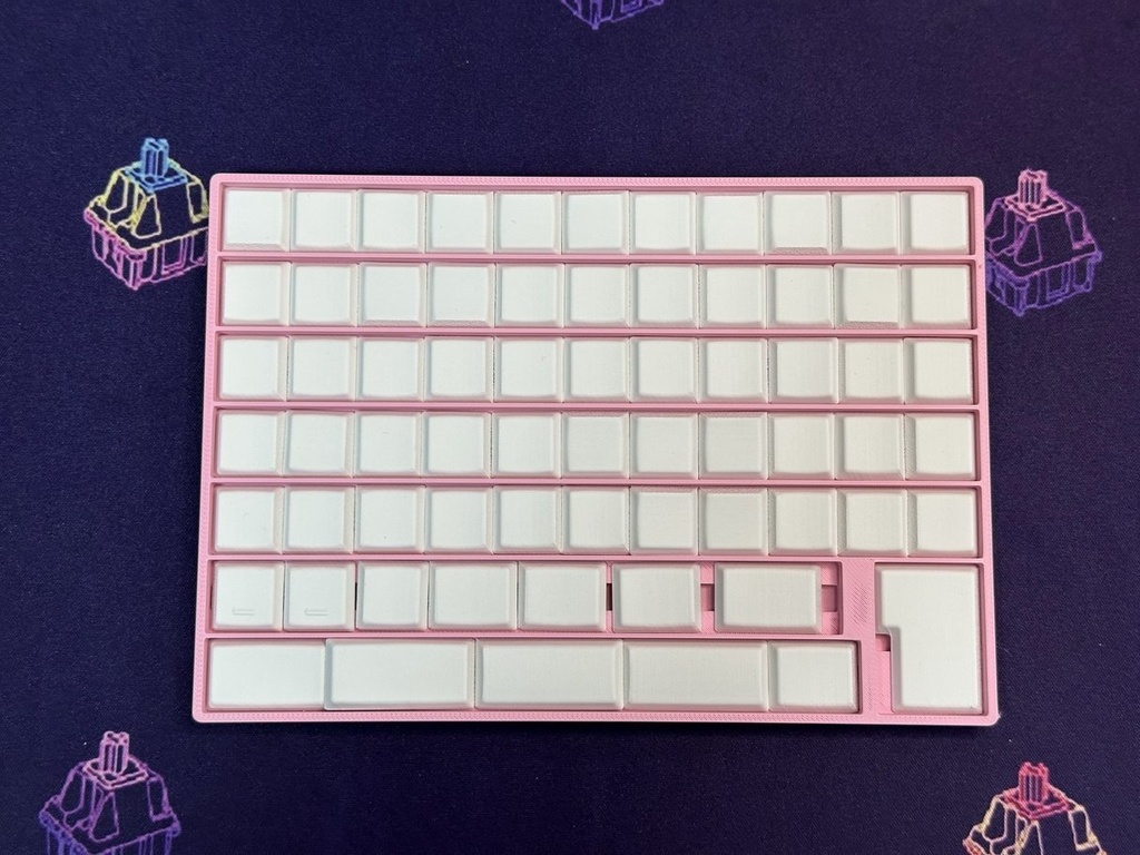 【狭ピッチJIS配列】Moon68na【自作キーボードキット】