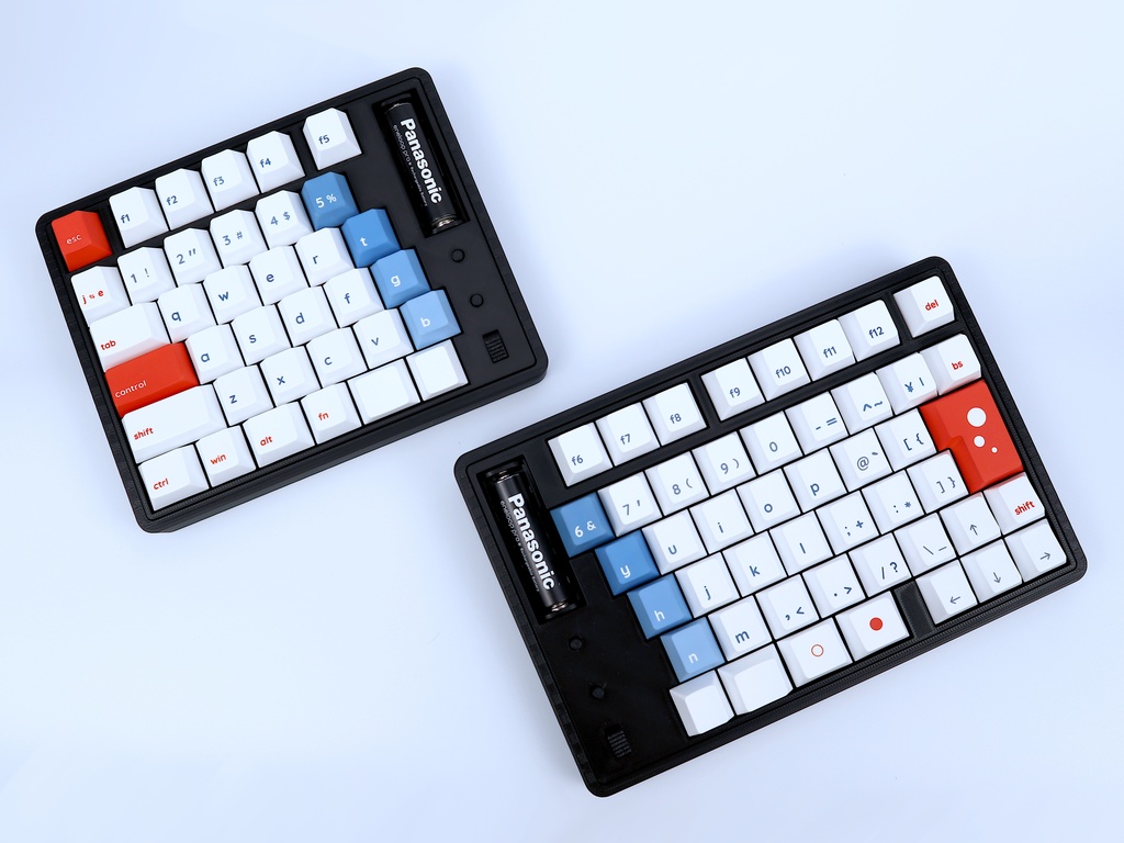 【無線 左右分割 日本語配列】Earth:Horizon【自作キーボードキット】