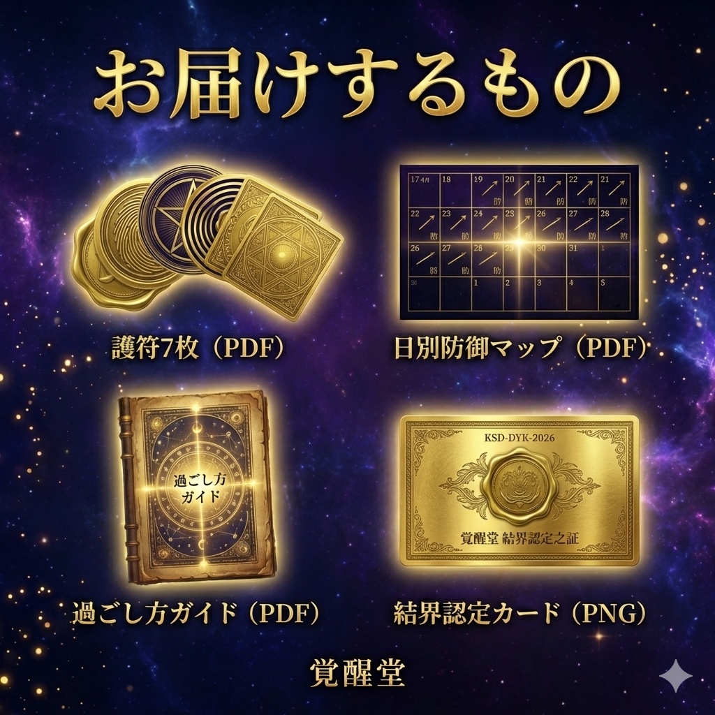 土用結界の儀 ─ 覚醒堂があなたのために張る7層の結界|2026年春土用