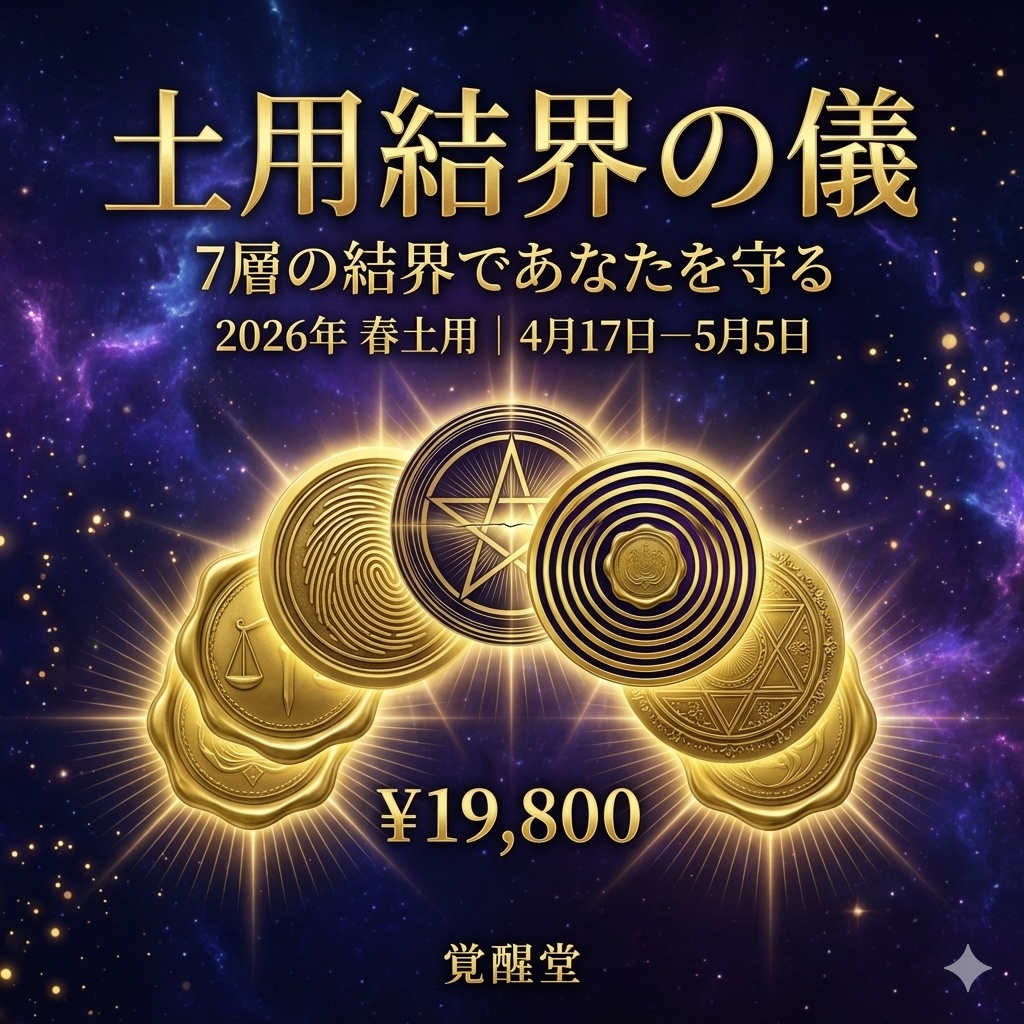 土用結界の儀 ─ 覚醒堂があなたのために張る7層の結界｜2026年春土用