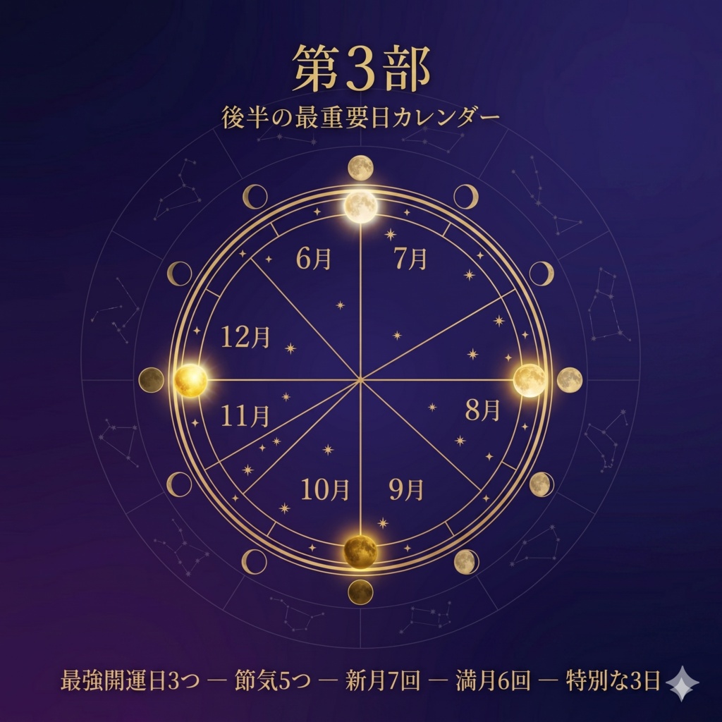 【完全予測】2026年後半 宇宙エネルギーの全地図|6月〜12月 月別の歩み方