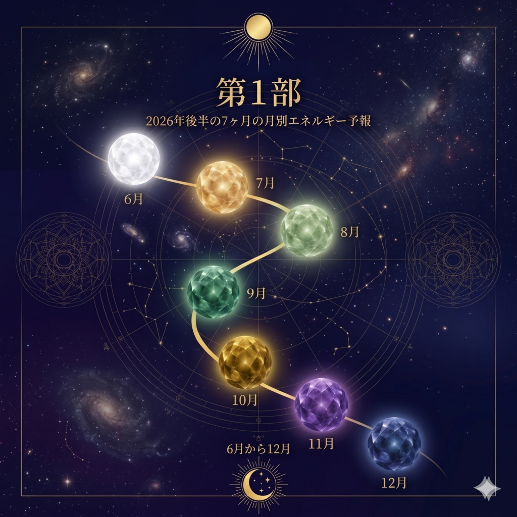【完全予測】2026年後半 宇宙エネルギーの全地図|6月〜12月 月別の歩み方