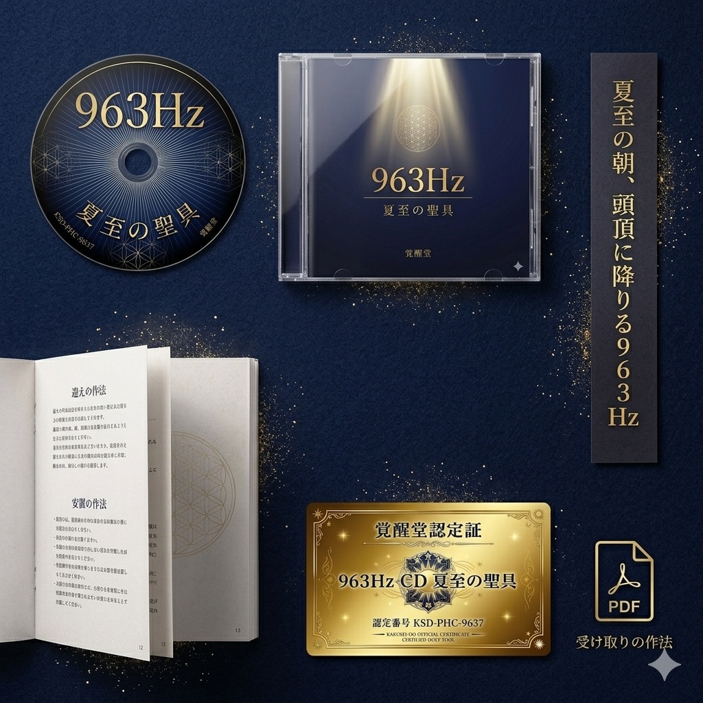 963Hz CD「夏至の聖具」── 聴いていない時間も、部屋を夏至の朝で満たしつづける器