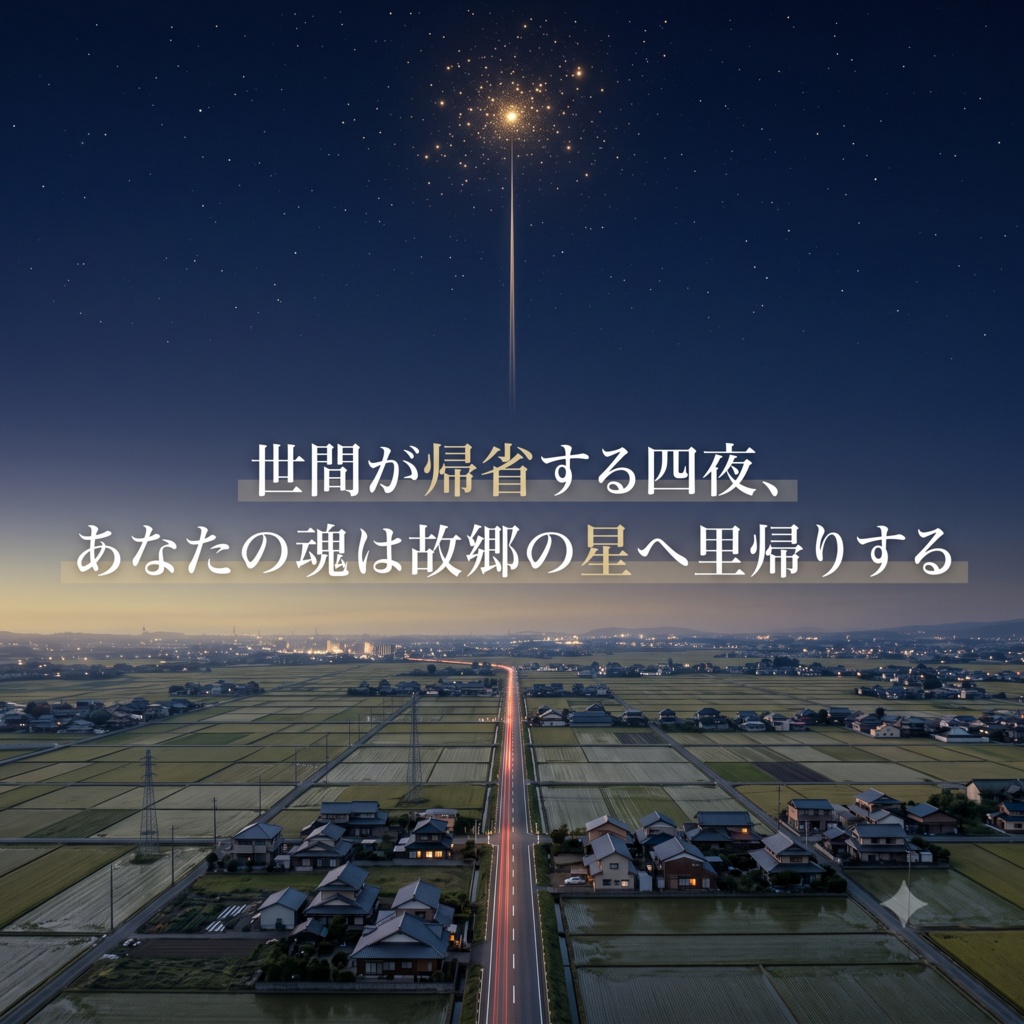 帰星の儀|世間が帰省する四夜、あなたの魂は故郷の星へ里帰りする