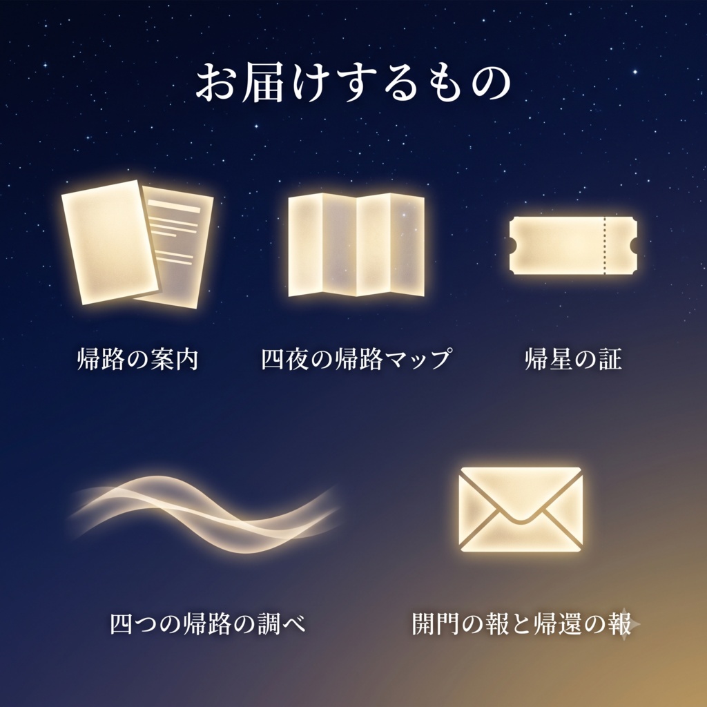帰星の儀|世間が帰省する四夜、あなたの魂は故郷の星へ里帰りする