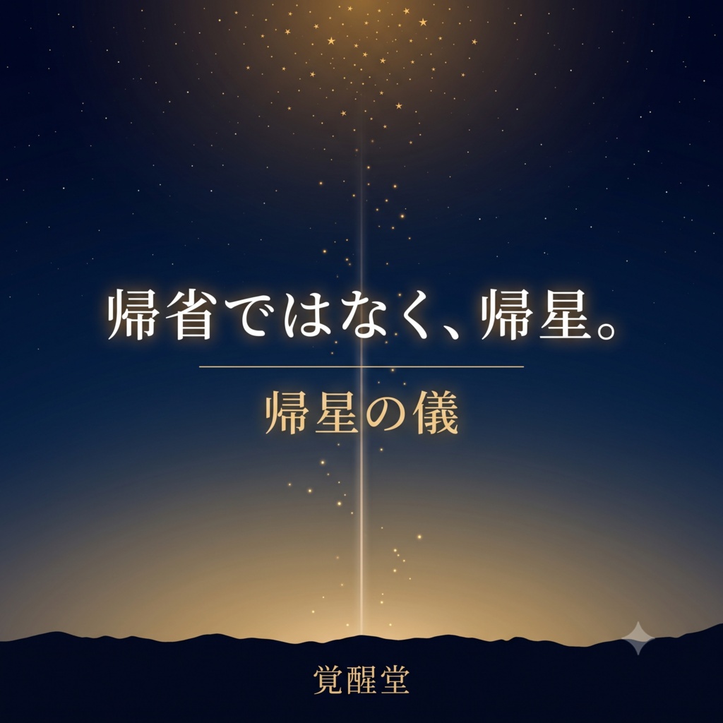 帰星の儀｜世間が帰省する四夜、あなたの魂は故郷の星へ里帰りする